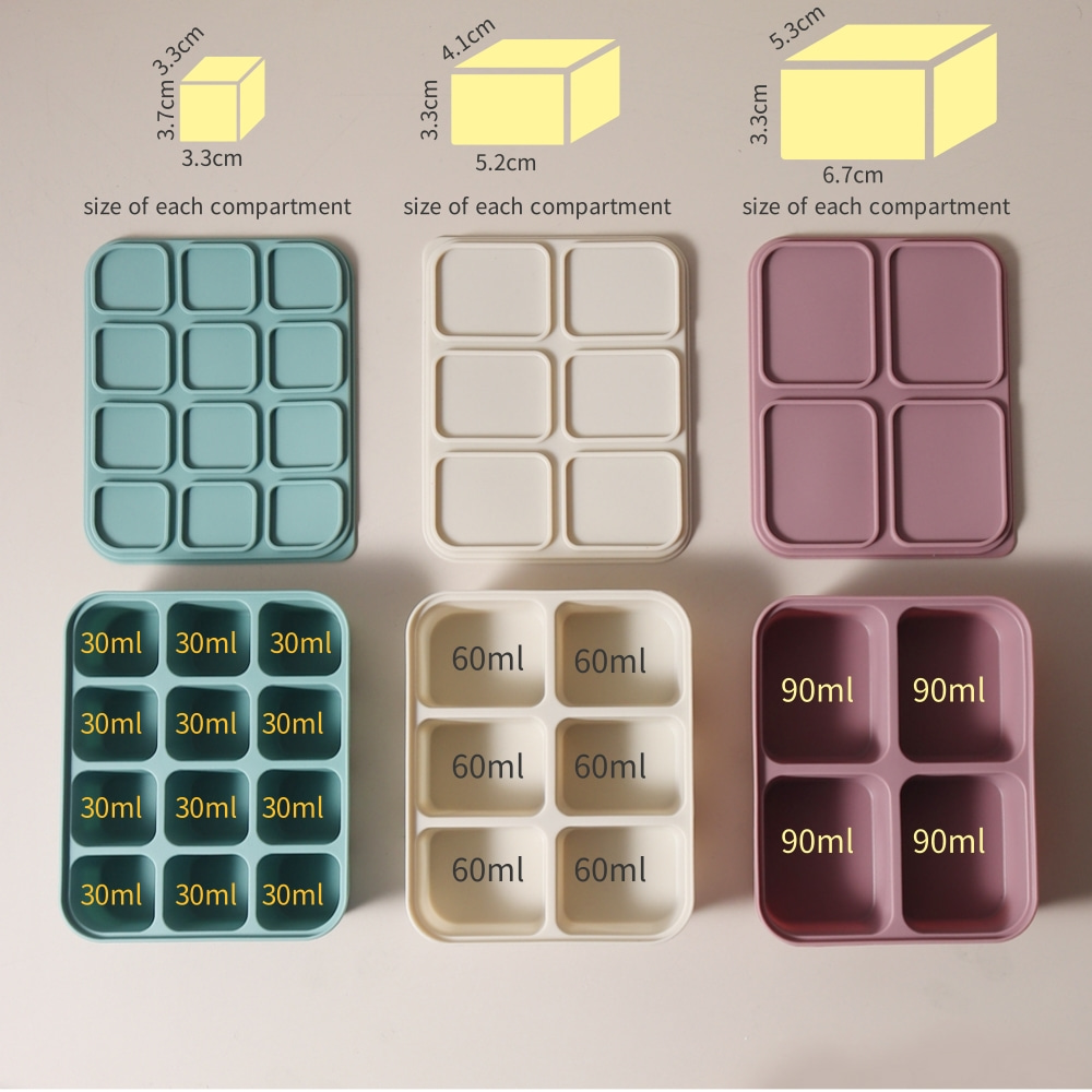 Baby Products Cream - Baby Ice Cube Tray Silicone with