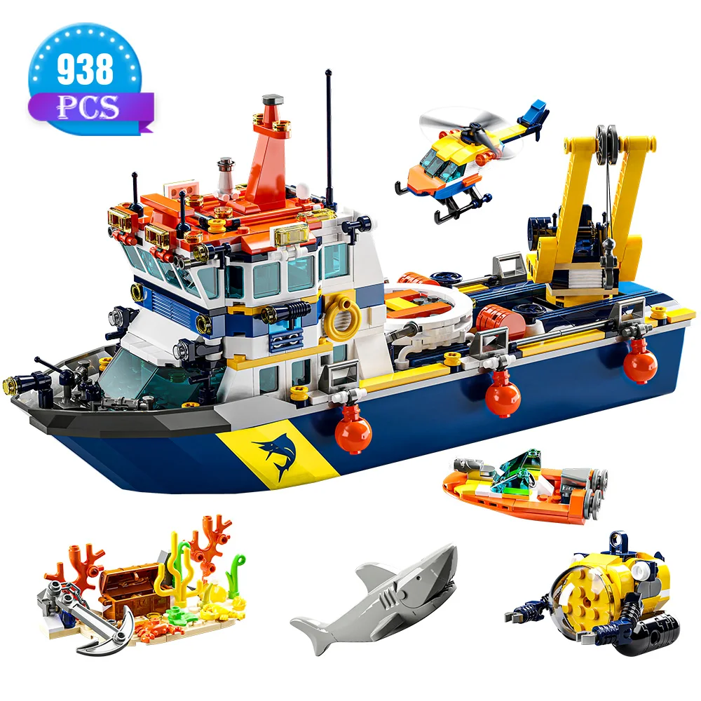 Lego Set Creator - City Ocean Explorer Ship Building Set,Fun