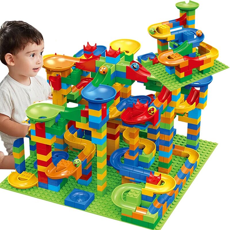 84-504PCS Marble Race Run Bloc - огляд і ціна Lego Set Creator