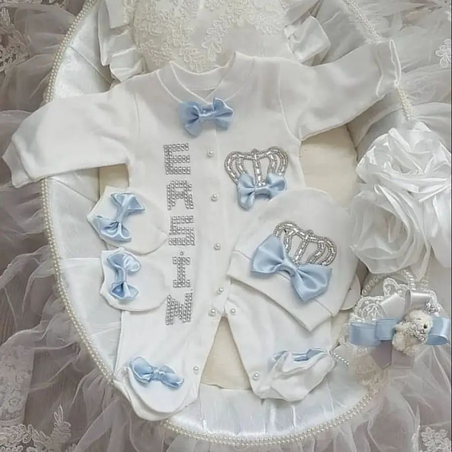 5pcs Newborn Baby Boy Outfits  - огляд і ціна Baby Products Kit Set