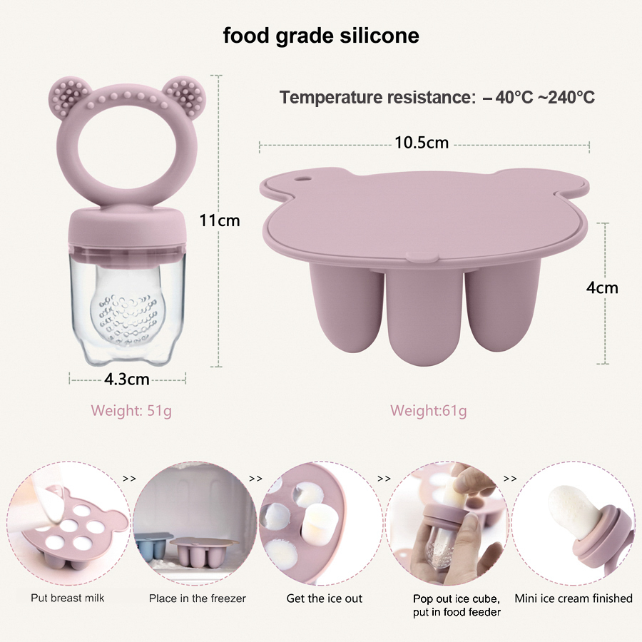 Baby Ice Cream Pops Silicone M - огляд і ціна Baby Products Cream